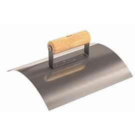 Bon 81-111 8-Inch by 10-Inch Wall Capping Tool with Single Wood Handle, Stainless Steel