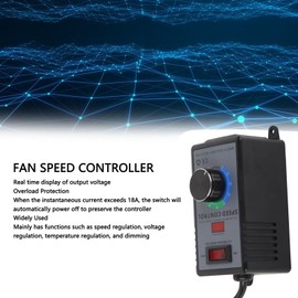 Motor Speed Regulator, Flame Retardant AC220-240V Motor Speed Controller for Electric Tool (AU Plug)