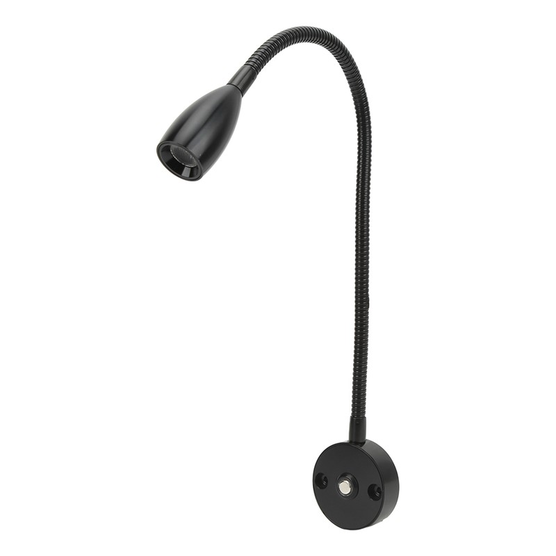LED Reading Light 3W Wall Mount Reading Lamp Flexible Gooseneck
