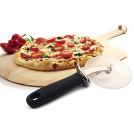 Norpro Grip-Ez Pizza Wheel W/Scallops, 9.75" x 4.25" x 1.25", Black