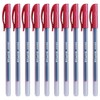 SAINO Fine-X Ballpoint Pens, RED, 0.7mm Fine Point, Pack of