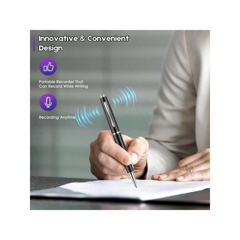 32GB Voice Activated Recorder With Writing Capability - One-Touch Recording,