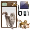 Solar Automatic Cat Door, 5 Smart Modes (Radar, Timer, Light