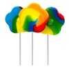 Rainbow Swirl Lollipop 3" Inch 45 Gram (6-Pack) Flower Sucker