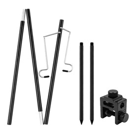 ZONADAH Camping Lantern Stand Outdoor Lamp Pole Post Desktop Hanging Tent Light Holder Rack Solar Light Hook Stand for Garden Camping Traveling Outdoor