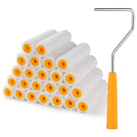 Mister Rui Paint Rollers, 5 Pack, 9 Inch Paint Roller Covers, Microfiber Paint Rollers, Covers for Paint Roller 9mm Nap, Paint Rollers for Painting Walls