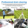 10pcs Sewer Jetter Nozzle Kit - Stainless Steel, 1/4" &