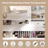 DUMOS Vanity with Mirror and Lights, Makeup Vanity Desk with