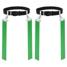 GameDay Fitness 2 Pop Flag Football Set-Complete Flag Belts and Flags Set (Orange)