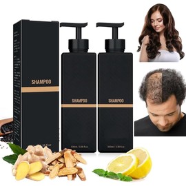 LUSCOR 2PCS Hair Shampoo，Hair Thickening Shampoo, Champú activador de raíces, Champú espesante para el cabello, Cuidado reparador del cabello, Para hombres y mujeres