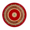 Aditri Creation Handcrafted Pooja Thali Plate Engagement Plate Decorative Steel