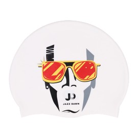 Silicone Swim Cap, 3D Ergonomic Desig Bathing Cap Ideal for Curly Short Long Hair, Swimming Cap for Women and Men, Shower Caps Keep Hairstyle Unchange Hair Dry