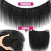 Yaki Straight Bundles #1B Kinky Straight Bundles 24 inch Double