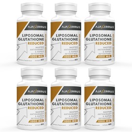 1400 mg Liposomal Glutathione - Superior Absorption Complex Reduced Glutathione Supplement 1000 mg with Vitamin C, Hyaluronic Acid - Master Antioxidant for Liver Detox,Brain,Glowing Skin, 360 Count
