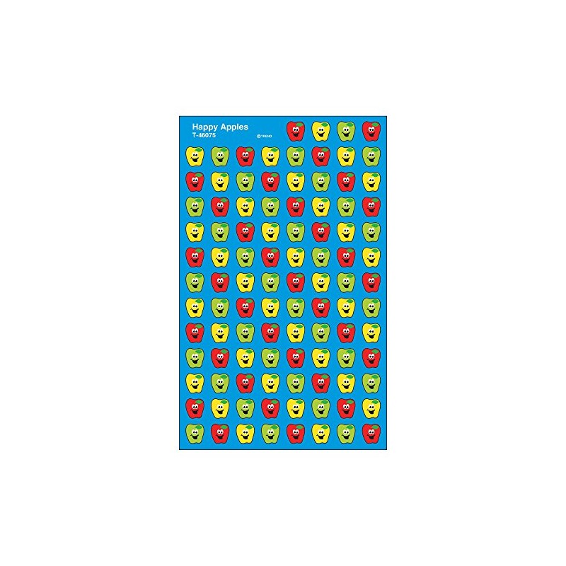 Trend Happy Apples superShapes Stickers, Classroom Incentives, 800 Count