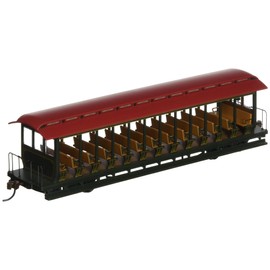 Bachmann Trains Jackson Sharp Open-Sided Excursion Car - Green and Red