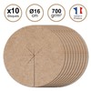 La cordeline Natural Felt Jute Plant Discs Diameter 16 cm