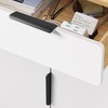 QZKJQDD 2 Pack Black Kitchen Cupboard Handles Finger Edge Pulls