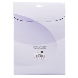 Exacompta - Item No. 42543E - Pack of 25 Clear Plastic Flat Sheets PVC 20/100 Smooth for Transparent Cover Sheets Binding and Presenting A4 Folders