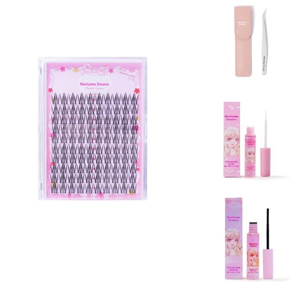 Ninetynine Dreams 100PCs Butterfly False Eyelash Manhua Anime Manga Lashes
