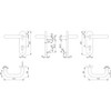 HOPPE Paris 10722808 Fire Protection Door Handle Set Matt Stainless
