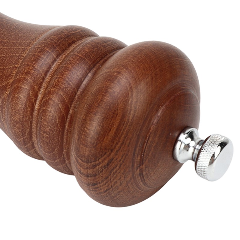 Wooden Pepper Grinder Refillable Rustproof Stainless Steel Core Manual Salt