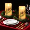 DRomance Pinecone Flameless Flickering Candles Battery Operated with 6H Timer