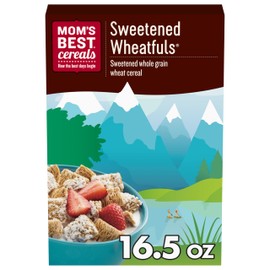Mom's Best Sweetened Wheatfuls Shredded Wheat Cereal, Sweetened Cereal Made with Whole Grains, No High-Fructose Corn Syrup, No Artificial Sweeteners or Preservatives, 16.5 OZ Box (Pack of 8)