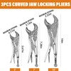 5-Piece Locking Pliers Tool Set with Case, 5", 7" &