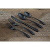 Cambridge Silversmiths Poet Black Satin 20-Piece Flatware Set, Service for