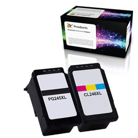 OCProducts Remanufactured Ink Cartridge Replacement for Canon PG-245XL CL-246XL for Canon MG2520 MG2922 MG2555 MG2920 MX490 iP2820 Printers (1 Black 1 Color)