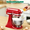 Silicone Flour Funnel with Pouring Shield for KitchenAid 4.5-5QT Mixer