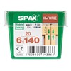 SPAX T-Star Timber Construction Screws WIROX 6 x 140mm -