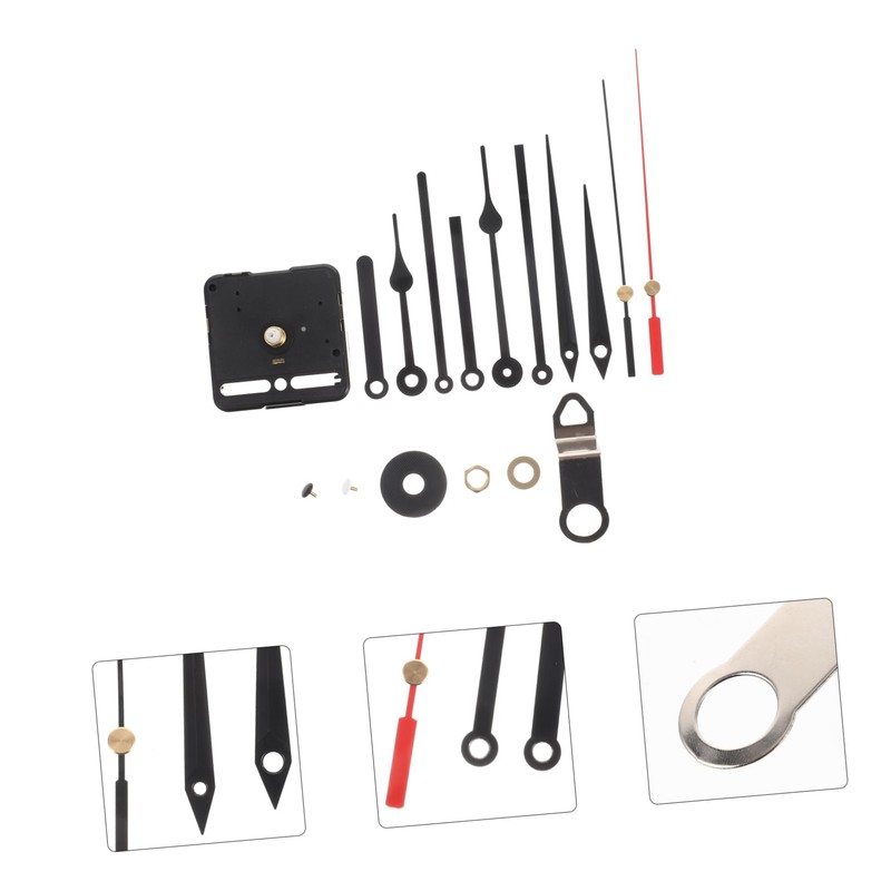 WHAMVOX 1 Set Silent Clock Movement with Classic Metal Hands