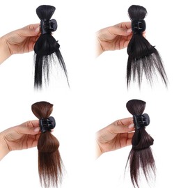Kopida 4 Pcs Messy Bun Hair Pieces, Natural Claw Clip Half Ponytail Hair Bun, Trendy Cute Sweet Hair Clip Hair Bun Easy Hair pieces Hair Accessory for Women and Girls
