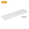 QUARKZMAN Luftschlitze Abdeckung, 2 Stücke 200 x 50mm Aluminiumlegierung Rechteckige