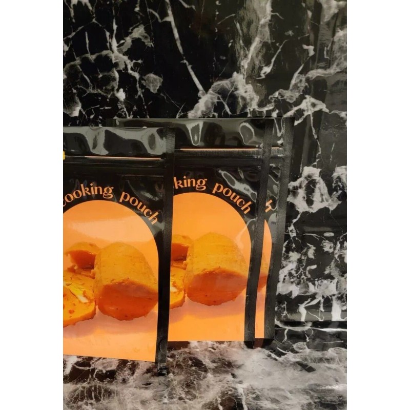 Bimbo Kitchen Reusable Moimoi Cooking Pouch (Pack of 50) Stand-Up