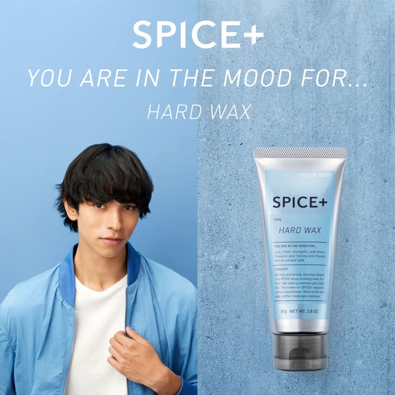 SPICE+ Hard Wax Hair Wax, Green Apple Scent, 80g (x1)