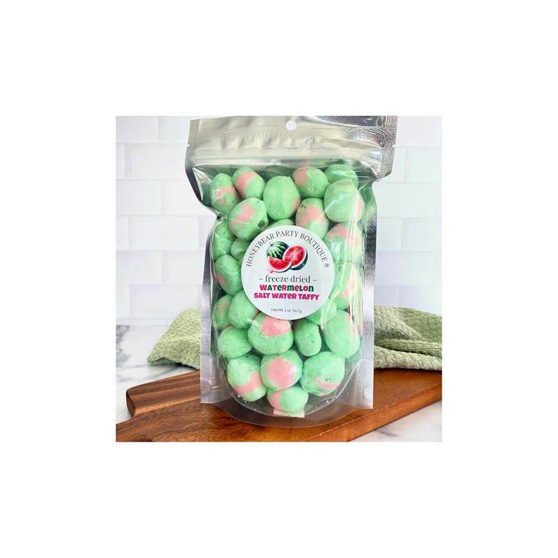 Freeze Dried Candy - Watermelon Taffy - Watermelon Salt Water
