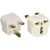 CKITZE BA-7-3P Grounded Universal 2-in-1 Type G Plug Adapter - 3 Pack