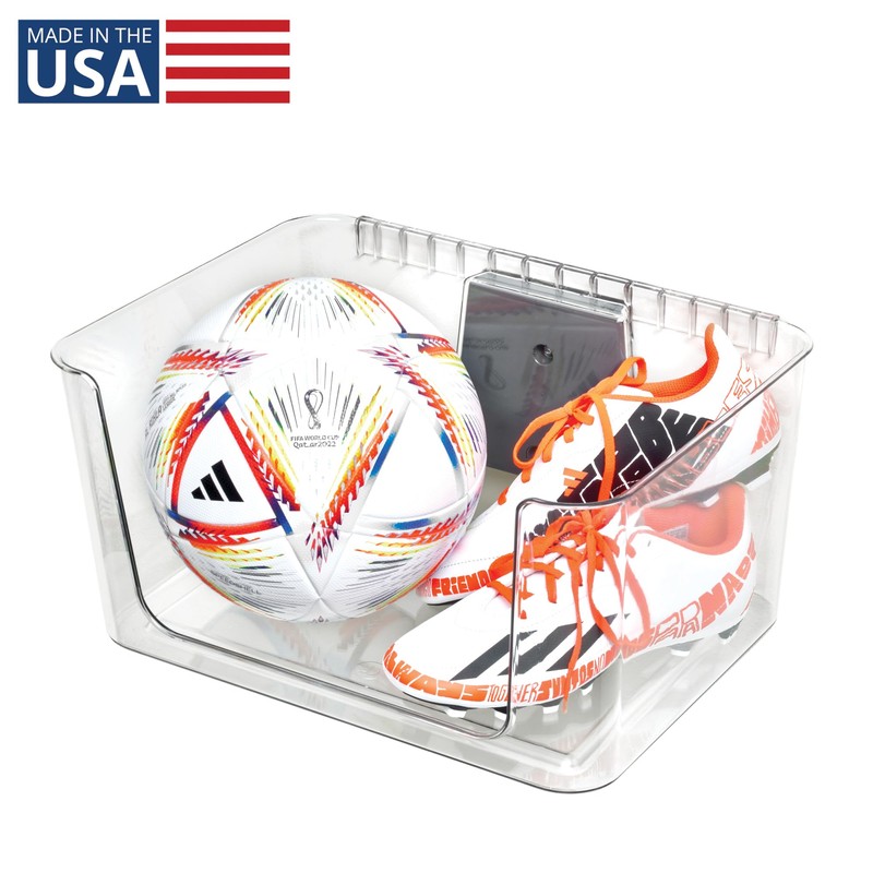 InterDesign iDesign Large Wallspace Open-Front Bin and Bracket - Wall-Mounted