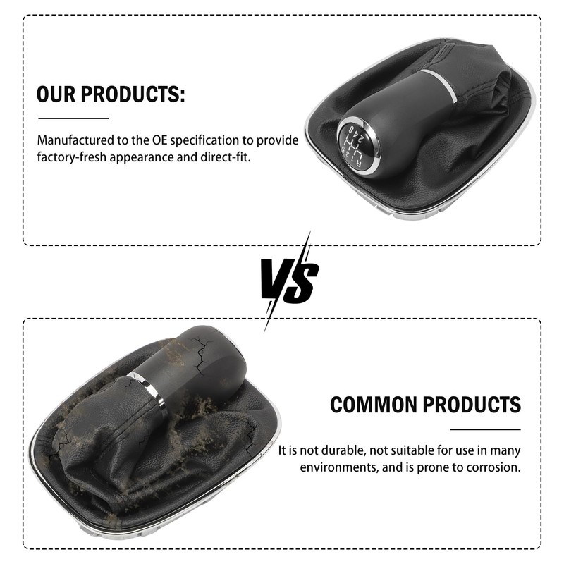 KASturbo 6 Speed Gear Stick Knob Lever Shift Boot Kit