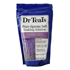 Dr Teal's Fragrance Epsom Salt Lavender Bath Salt, 15.9 oz (453 g)