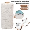 3 x Macrame Yarn 3 mm x 100 m, Cotton