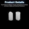 sourcing map 100Pcs 0.21"x0.39" Hinge Dowels, Plastic Dowel Insert for