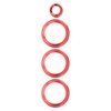 4Pcs A/C Knob Ring Trim Volume Adjuster Decor Fit for