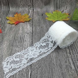 Yulakes 2 x 10 meters White Vintage lace border 4.5cm Width, lace border Lace border lace band, decora band, craft, sanding band