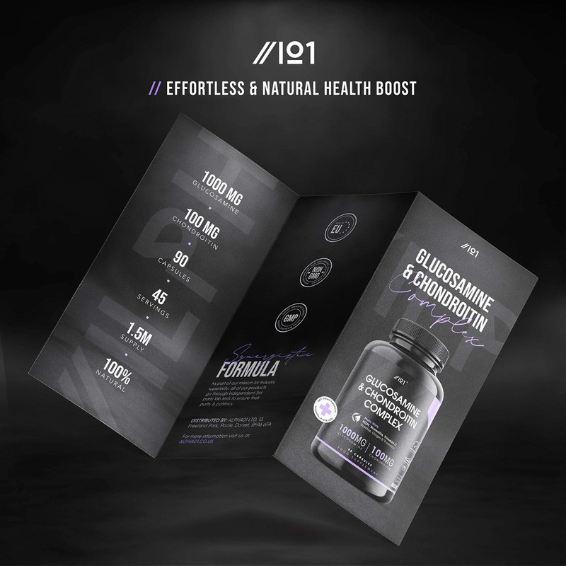 Glucosamine & Chondroitin Complex - with MSM, Boswellia, Rosehip, Ginger