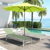LOUNZY 9FT Large Outdoor Patio Umbrella Table Umbrella-UV Resistant,Easy Push