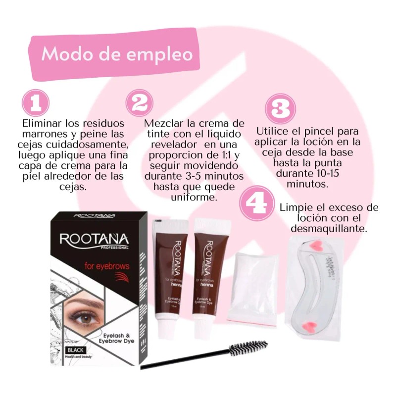 Gel Tinta Henna Tinte Pigmento Para Cejas Y Pestañas